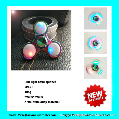 Colorful fidget spinner LED light hand spinner on sale